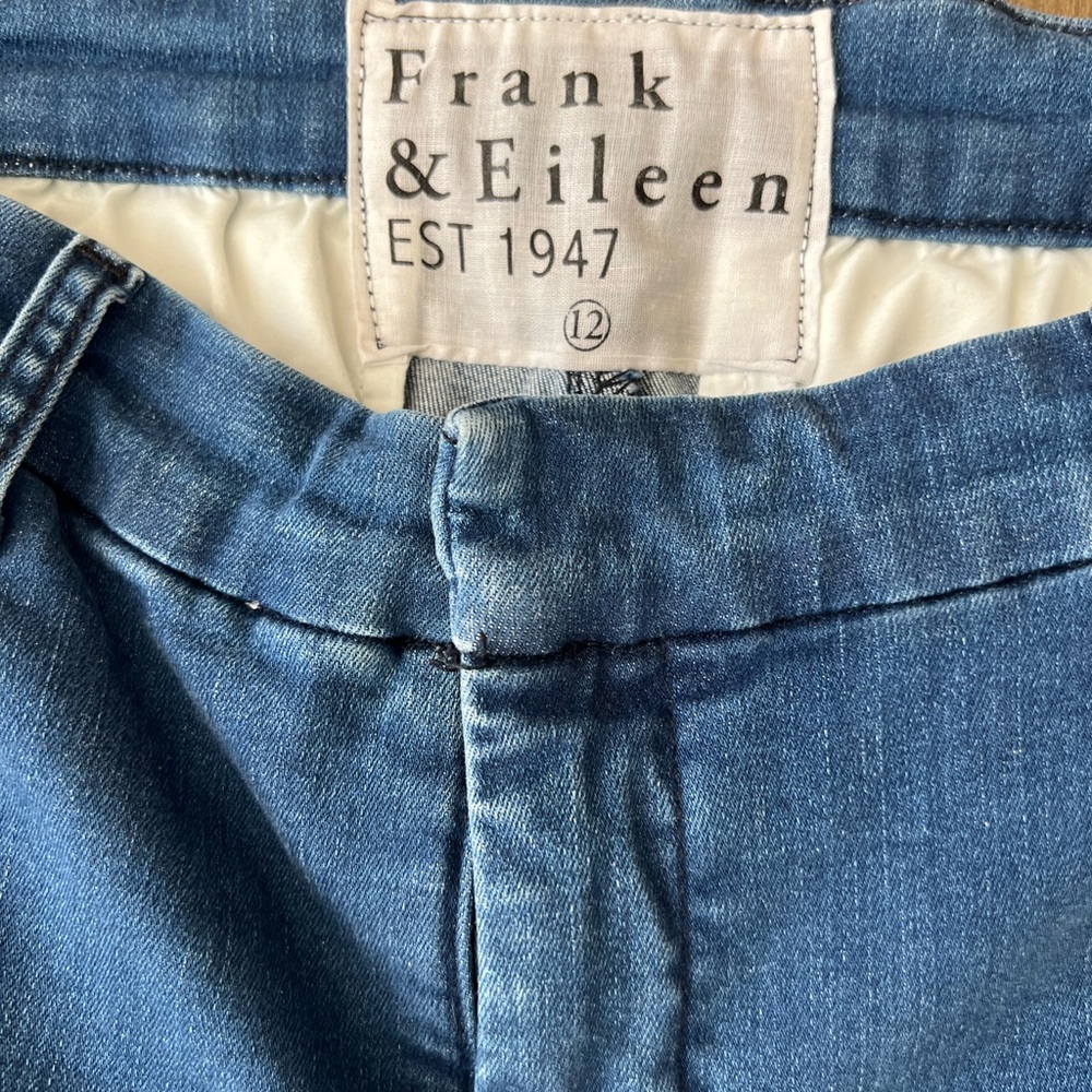 Frank & Eileen Wicklow pant in 1977 Italian washed denim